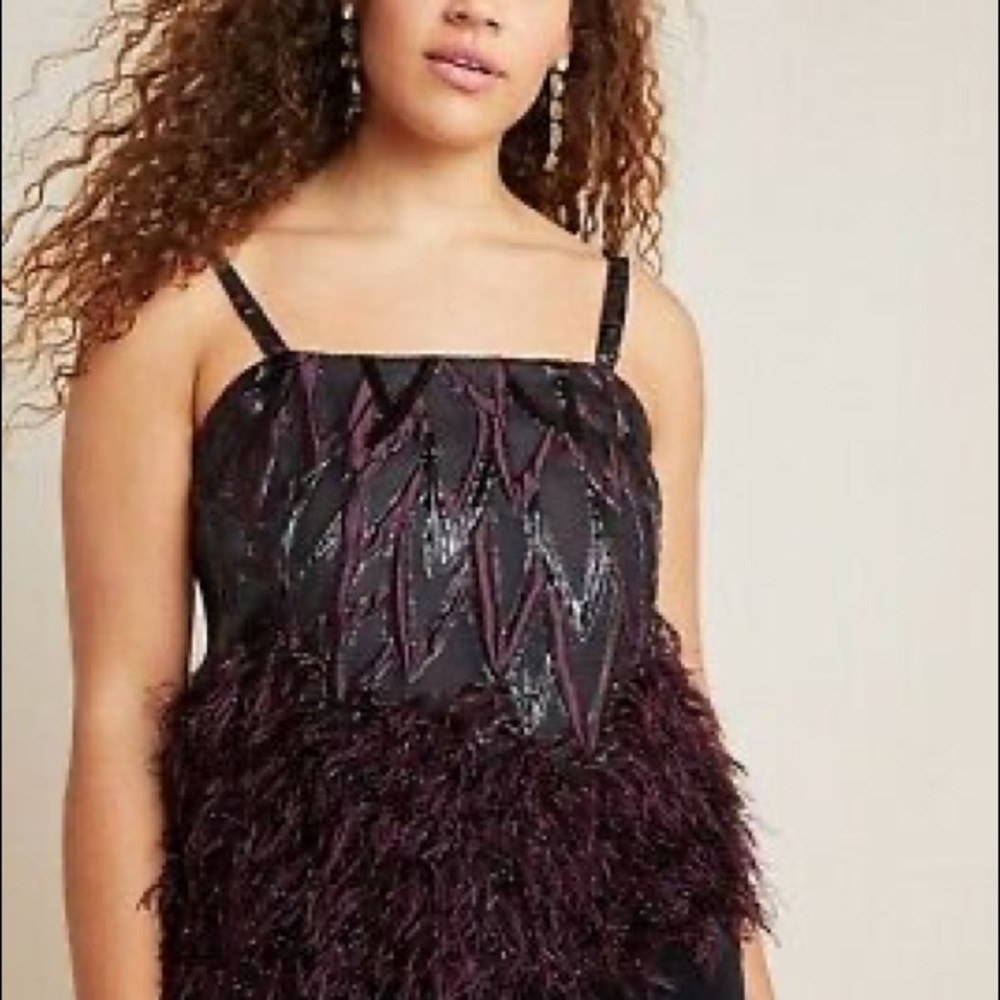 Anthropologie Feathered Cami